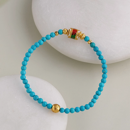 Turquoise Bead Bracelet