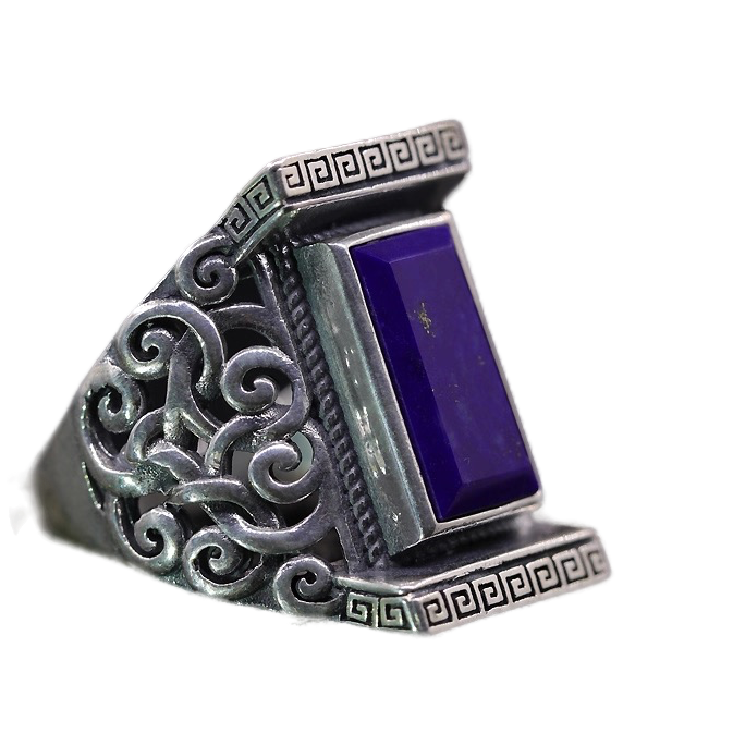 Montenegrin lapis lazuli sterling silver ring