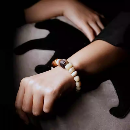 Yak & Camel Bone Carved Bracelet